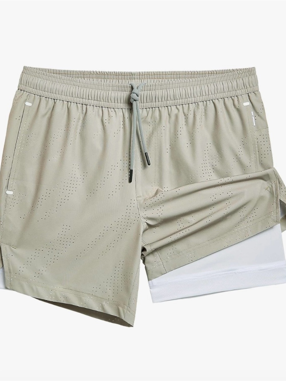 Men Running Shorts with Compression Liner 5" Quick Dry Workout Shorts